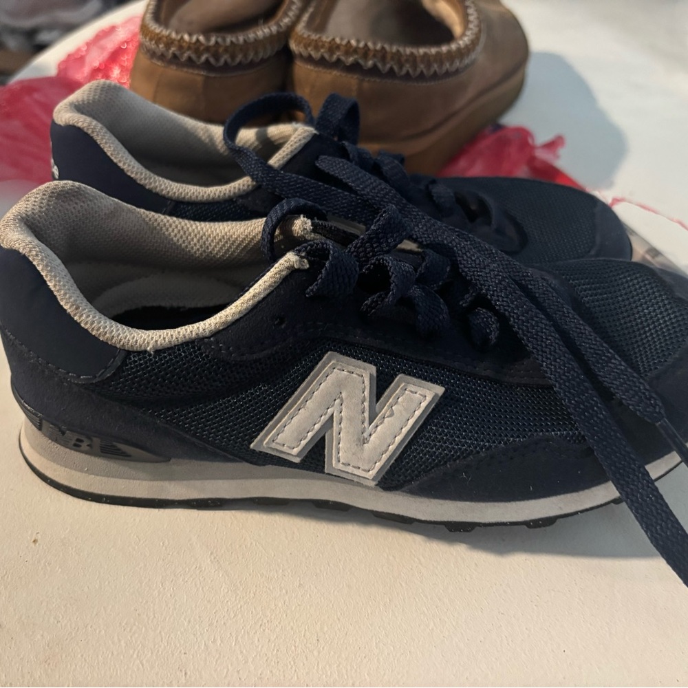 New Balance Dark Blue and White Sneakers